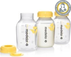 Medela Moedermelkflesje Afkolven Bewaren Invriezen Voeden Medela Fles - 150 Ml - 3 Stuks