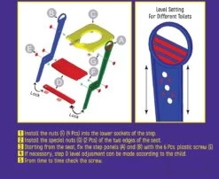 Motek® - WC Verkleiner - Wc Verkleiner Met Trapje - Toiletverkleiner - Toilettrainer - Wc Verkleiner Opvouwbaar - 2 Tot 7 Jaar - Trainer Met Opstapje -Winkel voor babyproducten 1200x979