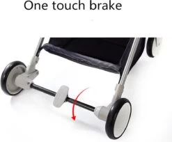 WOOSH New Buggy - Zwart - One Hand Folding - 3 Slaapstanden - Wandelwagen Tot 25 Kg - Regenhoes - Bekerhouder - Muggennet -Winkel voor babyproducten 1200x990 5