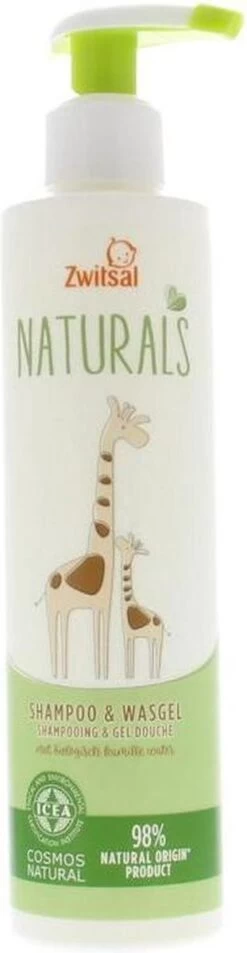 Zwitsal Naturals Shampoo&Wasgel 250ml -Winkel voor babyproducten 311x1200