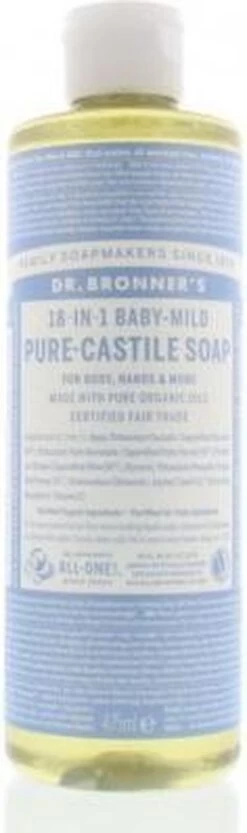 Dr. Bronner's Gel Baby Mild 18-in-1 Pure-Castile Soap -Winkel voor babyproducten 356x1200