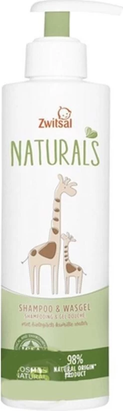 Zwitsal Naturals Shampoo&Wasgel 250ml -Winkel voor babyproducten 362x1200