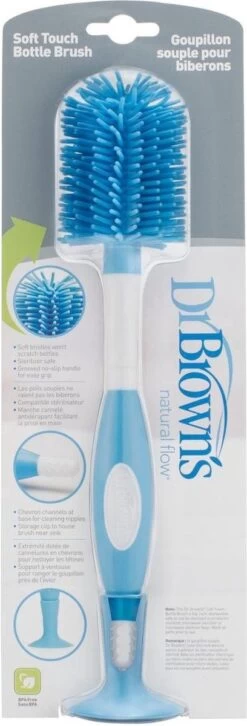 Dr. Brown's Flessenborstel - Blauw Siliconen 4 Dr. Brown's Flessenborstel - Blauw Siliconen -Winkel voor babyproducten 408x1200 1