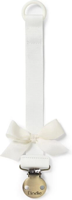 Elodie Fopspeenketting -Speenkoord - Fopspeenketting - Fopspeenhouder- Speenclip - Vanilla White