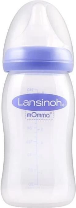 Lansinoh 240 Ml - Plastic Fles - Natural Wave Fles 75880