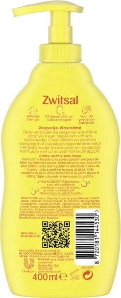 Zwitsal Baby Zeepvrije Wascrème - 3 X 400 Ml - Voordeelverpakking -Winkel voor babyproducten 488x1200 1
