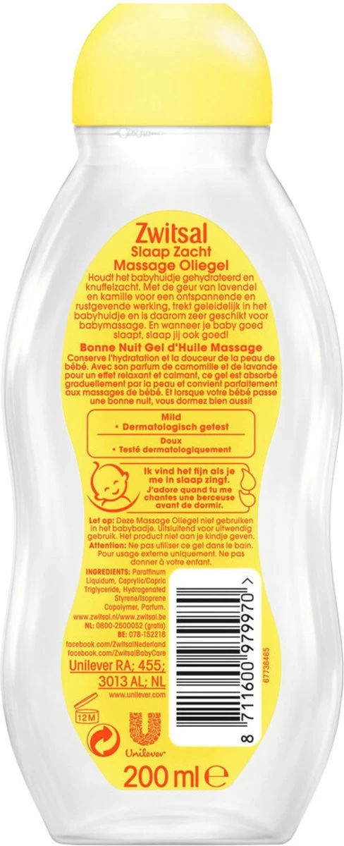 Zwitsal - Slaap Zacht - Massage Olie Lavendel - 3 x 200ml - Voordeelpack Zwitsal - Slaap Zacht - Massage Olie Lavendel - 3 X 200ml - Voordeelpack -Winkel voor babyproducten
