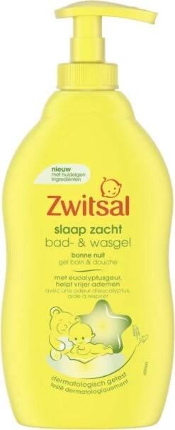 Zwitsal - Slaap Zacht - Bad & Wasgel - Eucalyptus - 400ml -Winkel voor babyproducten 489x1200 5