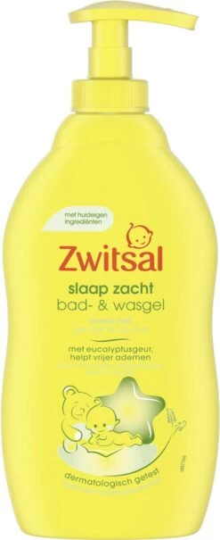 Zwitsal - Slaap Zacht - Bad & Wasgel - Eucalyptus - 400ml -Winkel voor babyproducten 490x1200 3