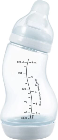 Difrax - S-Fles Natural - Babyfles Blauw- 0+ Maanden - 170ml -Winkel voor babyproducten 498x1200