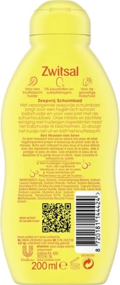 Zwitsal - Zeepvrij Schuimbad - 3 X 200 Ml -Winkel voor babyproducten 507x1200 1