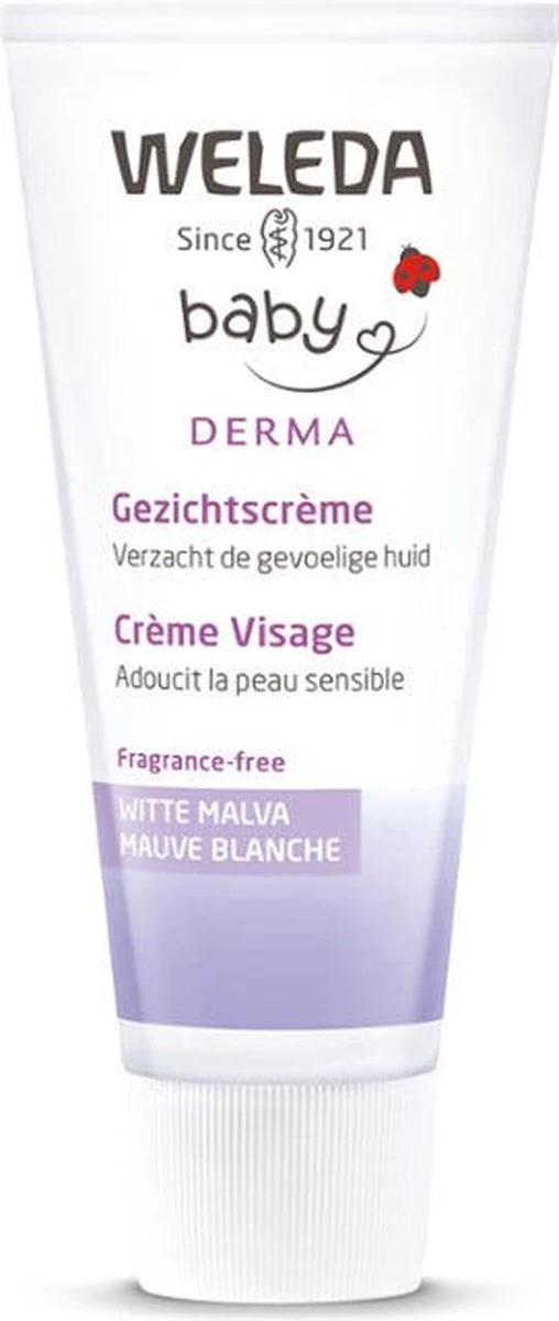 Weleda Baby Sensitive Witte Malva Gezichtscrème Weleda Baby Sensitive Witte Malva Gezichtscrème -Winkel voor babyproducten