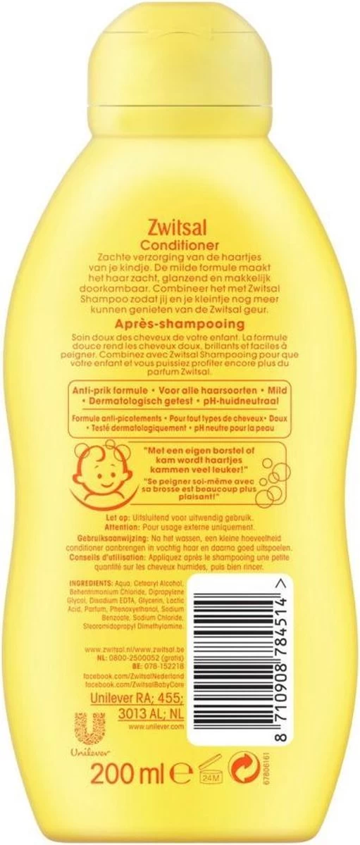 Zwitsal Conditoner - 6 x 200 ml - Voordeelverpakking Zwitsal Conditoner - 6 X 200 Ml - Voordeelverpakking -Winkel voor babyproducten