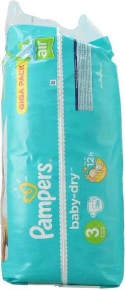 Pampers® Pampers Baby Dry Luiers - Maat 3 - 6 Tot 10kg -136 Stuks -Winkel voor babyproducten 519x1200