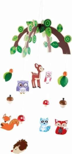 Houten Mobiel - Dieren Uit Het Bos -Winkel voor babyproducten 563x1200