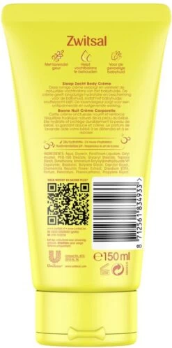 Zwitsal Bodycreme Lavendel 150ML -Winkel voor babyproducten 595x1200