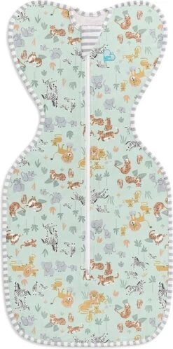 Love To Dream™ Babyslaapzak Swaddle Up™ - Inbakeren - Baby 0-3 Maanden - 3.5-6 Kg - All Season - Safari