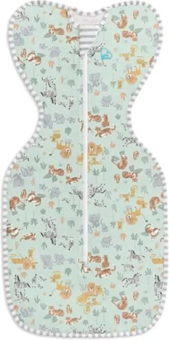 Love To Dream™ Babyslaapzak Swaddle Up™ - Inbakeren - Baby 3-6 Maanden - 6-8.5 Kg - All Season - Safari