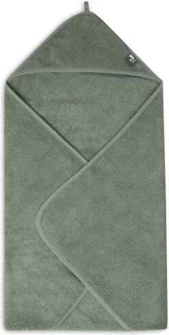 Jollein Badcape Badstof 75x75cm - Ash Green -Winkel voor babyproducten 605x1200