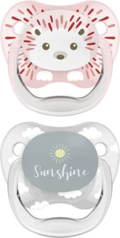 Dr. Brown's Dr Brown's Fopspeen - Animal Faces - Fase 1 - 0-3 Maanden - Roze - 2-pack