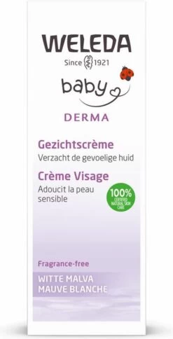 Weleda Baby Sensitive Witte Malva Gezichtscrème 5 Weleda Baby Sensitive Witte Malva Gezichtscrème -Winkel voor babyproducten 613x1200 1