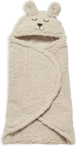 Jollein Wikkeldeken Bunny 100x105cm - Nougat 11 Jollein Wikkeldeken Bunny 100x105cm - Nougat -Winkel voor babyproducten 621x1200 4