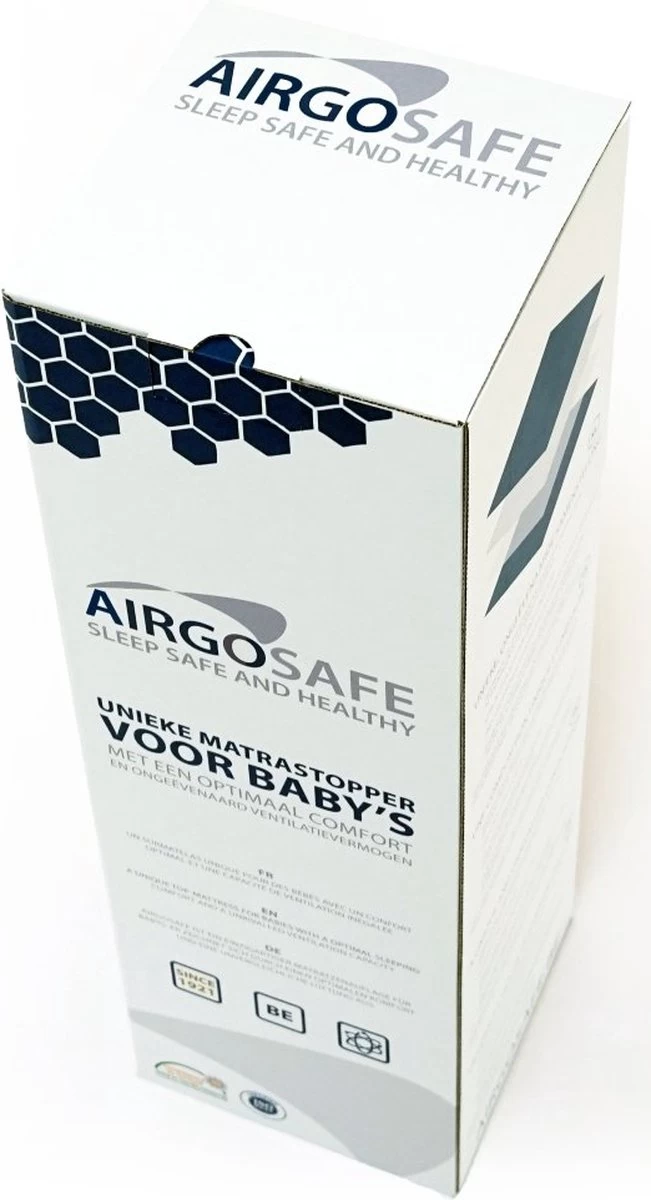 ABZ airgosafe topper - 60x120x3 cm - Wit ABZ Airgosafe Topper - 60x120x3 Cm - Wit -Winkel voor babyproducten 651x1200 3