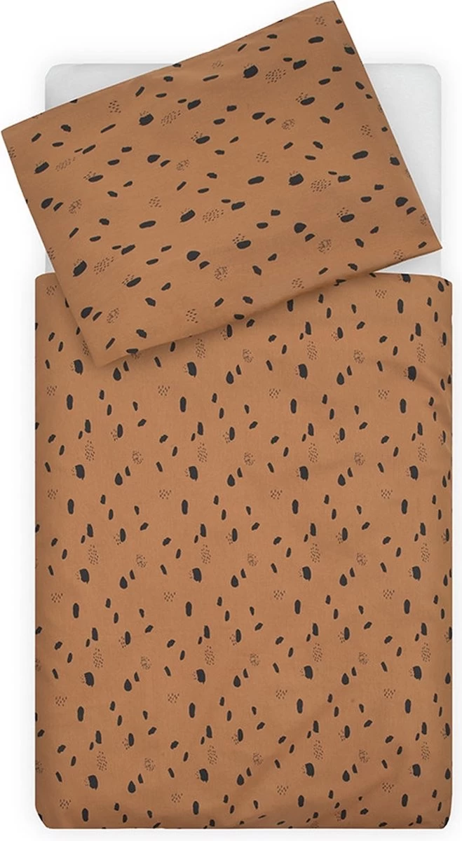 Jollein Baby Dekbedovertrek met sloop Spot 100x135/140cm - Caramel Jollein Baby Dekbedovertrek Met Sloop Spot 100x135/140cm - Caramel -Winkel voor babyproducten 659x1200 3