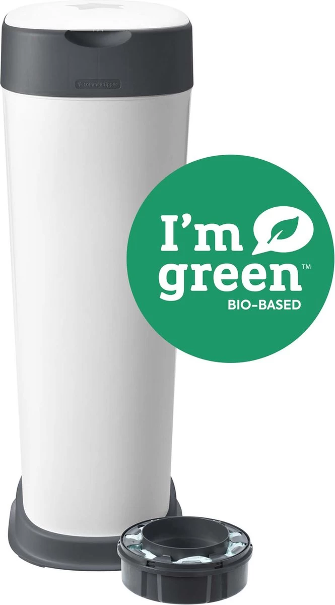 Tommee Tippee Twist & Click XL-luieremmer - voor maximaal 60 luiers - milieuvriendelijker systeem - 1 navulcassette - duurzaam geproduceerde antibacteriële GREENFILM Tommee Tippee Twist & Click XL-luieremmer - Voor Maximaal 60 Luiers - Milieuvriendelijker Systeem - 1 Navulcassette - Duurzaam Geproduceerde Antibacteriële GREENFILM -Winkel voor babyproducten
