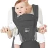 Deryan Pack Luxe Ergonomische Draagzak Babydrager + Opbergvakjes Grijs -Winkel voor babyproducten 673x1200 5