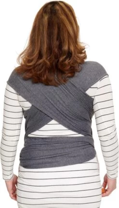 Baby Garden Draagdoek Grijs - Ergonomisch - Original - Inclusief Slabbetje -Winkel voor babyproducten 690x1200 5