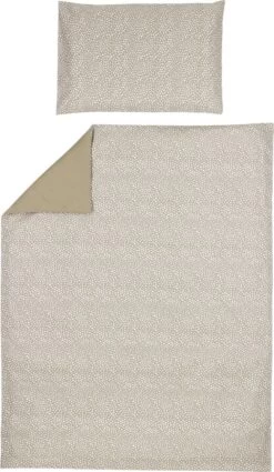 Meyco - Dekbedovertrek Ledikant - Cheetah/Uni - Taupe - 100x135cm
