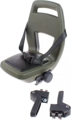 Qibbel 6+ Junior Fietsstoeltje Achter - Legergroen Met Zwart Kussentje -Winkel voor babyproducten 708x1200 3