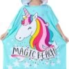 JAXY Badcape Baby - Badcape - Baby Badjas - Omslagdoek - Omslagdoek - Baby Handdoek Met Capuchon - Strandhanddoek - Badponcho - Poncho Handdoek - Microfiber - 60x90cm - Unicorn -Winkel voor babyproducten 720x1200