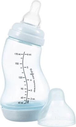 Difrax - S-Fles Natural - Babyfles Blauw- 0+ Maanden - 170ml -Winkel voor babyproducten 720x1200 5