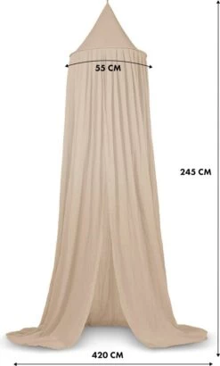 Deryan Baby Klamboe Vintage 245cm - Kinderklamboe - Hemeltje- Nougat 7 Deryan Baby Klamboe Vintage 245cm - Kinderklamboe - Hemeltje- Nougat -Winkel voor babyproducten 723x1200