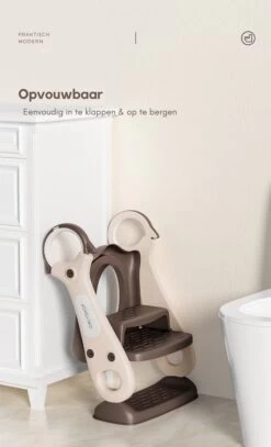 OwlyShop Pinguïn WC Verkleiner Met Trapje - Opvouwbare Toiletverkleiner - Toilet Trainer Met Trapje Voor Jongens & Meisjes - Urinoirs Voor Kind & Peuter Van 2 Tot 7 Jaar -Winkel voor babyproducten 728x1200