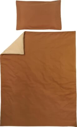 Meyco Uni Dekbedovertrek Ledikant - Camel/Warm Sand - 100x135cm