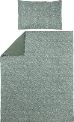 Meyco Cheetah/Uni Dekbedovertrek Peuter - Forest Green - 120x150cm