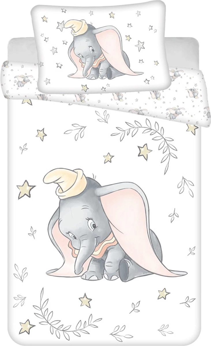 Disney Dumbo BABY Dekbedovertrek, Stars - 100 x 135 cm - Katoen Disney Dumbo BABY Dekbedovertrek, Stars - 100 X 135 Cm - Katoen -Winkel voor babyproducten 732x1200 7