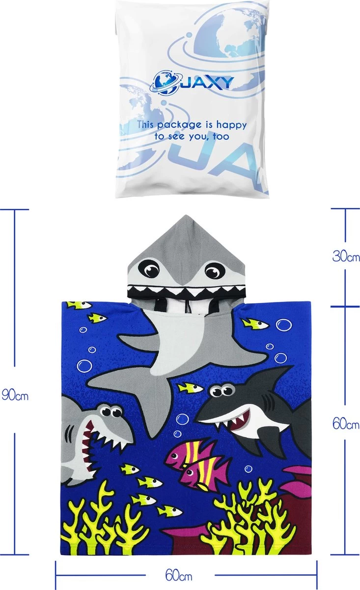 JAXY Badcape Baby - Badcape - Baby Badjas - Omslagdoek - Omslagdoek - Baby Handdoek Met Capuchon - Strandhanddoek - Badponcho - Poncho Handdoek - Microfiber - 60x90cm - Haai Donkerblauw JAXY Badcape Baby - Badcape - Baby Badjas - Omslagdoek - Omslagdoek - Baby Handdoek Met Capuchon - Strandhanddoek - Badponcho - Poncho Handdoek - Microfiber - 60x90cm - Haai Donkerblauw -Winkel voor babyproducten
