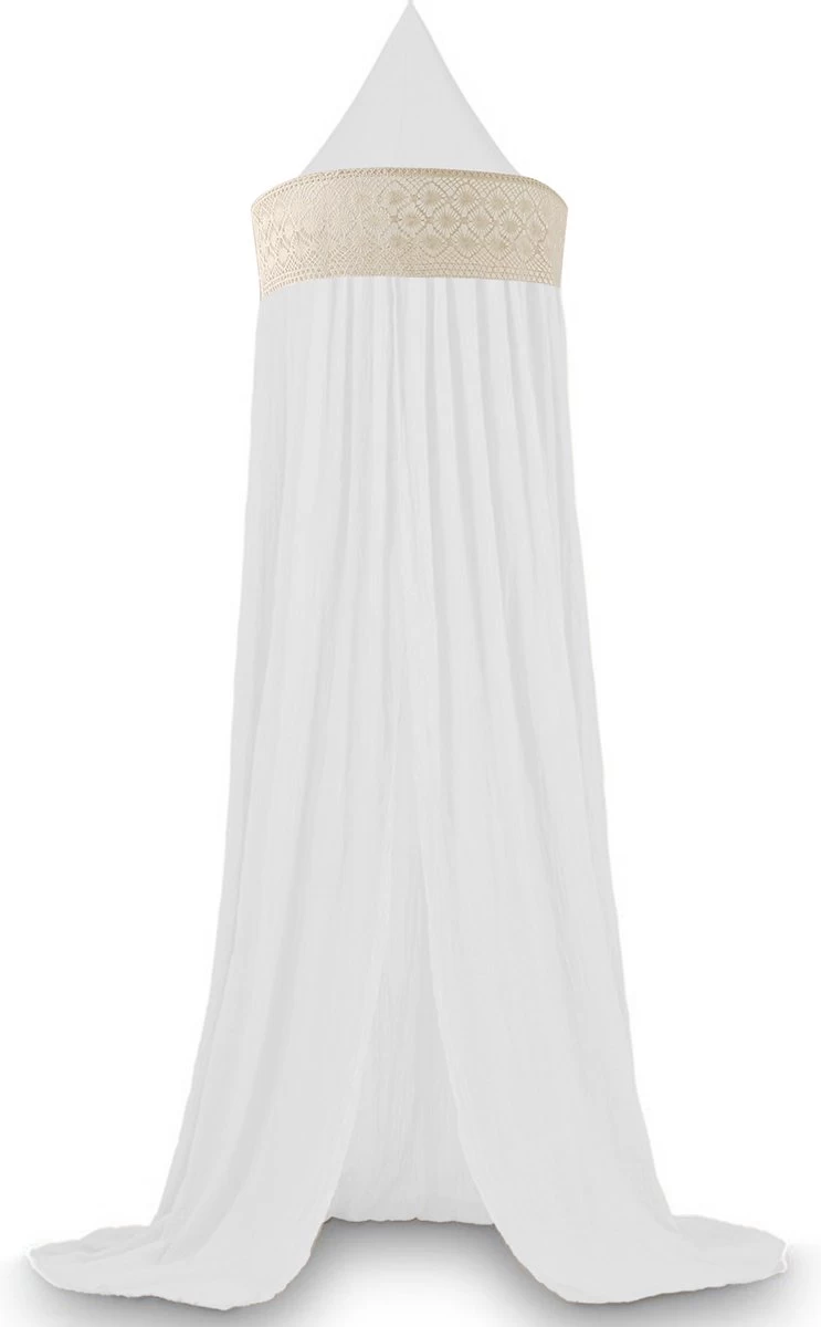 Deryan Baby Klamboe Vintage 245cm - kinderklamboe - Hemeltje - Wit/Ivory Deryan Baby Klamboe Vintage 245cm - Kinderklamboe - Hemeltje - Wit/Ivory -Winkel voor babyproducten 743x1200 8