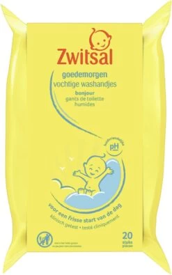 Zwitsal Goedemorgen Baby Vochtige Washandjes - 20 Stuks -Winkel voor babyproducten 751x1200