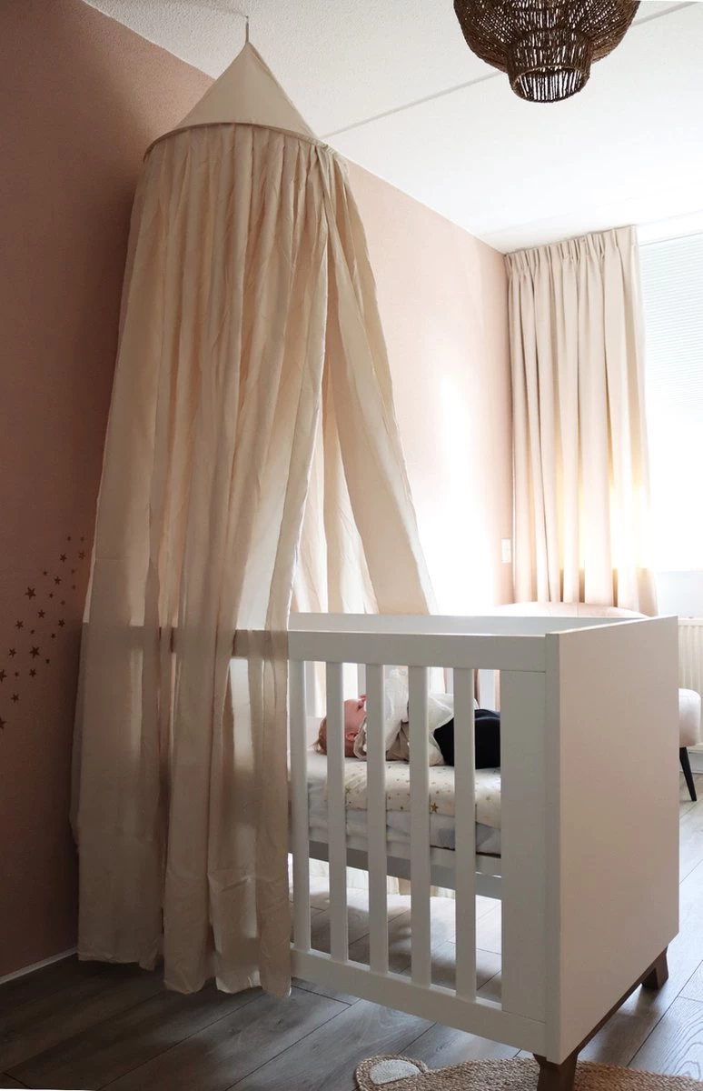 Deryan Baby Klamboe Vintage 245cm - kinderklamboe - Hemeltje- Nougat Deryan Baby Klamboe Vintage 245cm - Kinderklamboe - Hemeltje- Nougat -Winkel voor babyproducten 774x1200 5