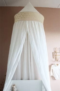 Deryan Baby Klamboe Vintage 245cm - Kinderklamboe - Hemeltje - Wit/Ivory 7 Deryan Baby Klamboe Vintage 245cm - Kinderklamboe - Hemeltje - Wit/Ivory -Winkel voor babyproducten 787x1200 5