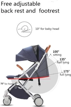 WOOSH New Buggy - Zwart - One Hand Folding - 3 Slaapstanden - Wandelwagen Tot 25 Kg - Regenhoes - Bekerhouder - Muggennet -Winkel voor babyproducten 798x1200 9