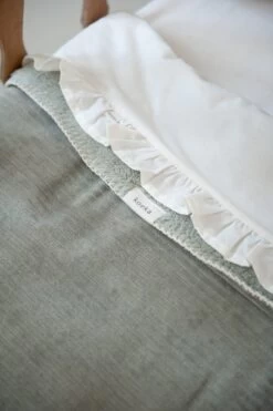 Koeka Baby Lakentje Ledikant Ruffle - Wit 110x140cm -Winkel voor babyproducten 799x1200 132