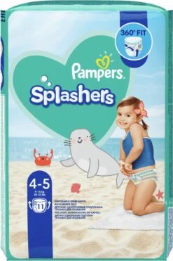 Pampers® Pampers Splashers Wegwerpbare Zwemluiers - Maat 4-5 (9-15 Kg) - 33 Stuks - Voordeelverpakking -Winkel voor babyproducten 799x1200 3
