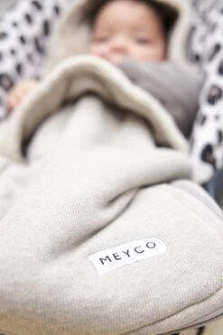 Meyco Knit Basic Voetenzak - Sand Melange -Winkel voor babyproducten 800x1200 193
