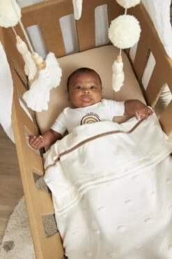 Meyco Knots Wiegdeken - 75x100 Cm - Offwhite -Winkel voor babyproducten 800x1200 307